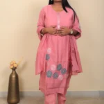 Blush Bloom Embroidered Kurta Set